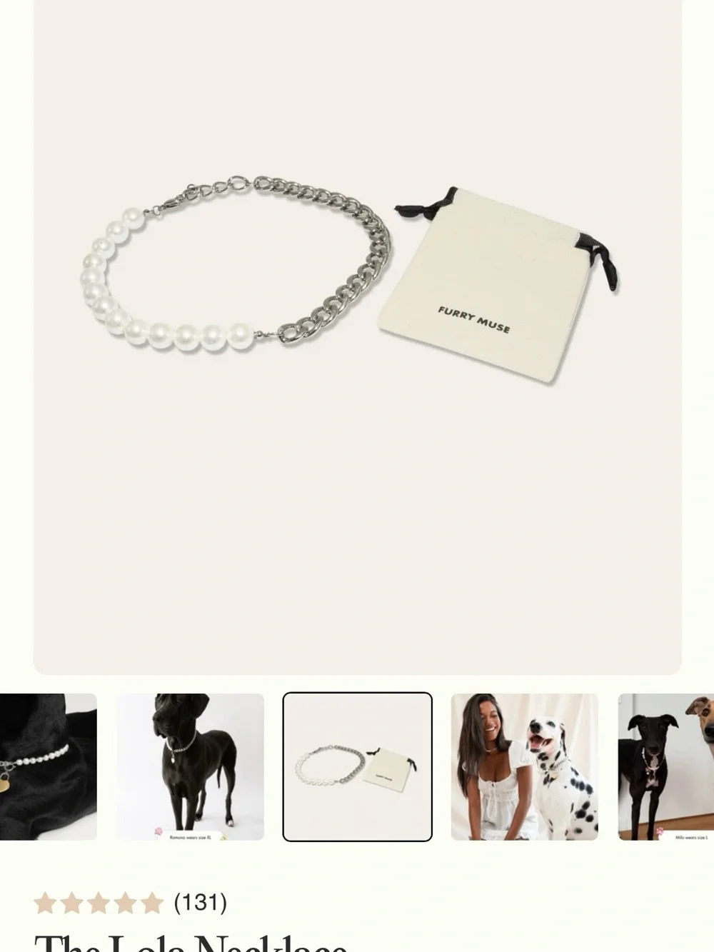 Pearl Dog Collar